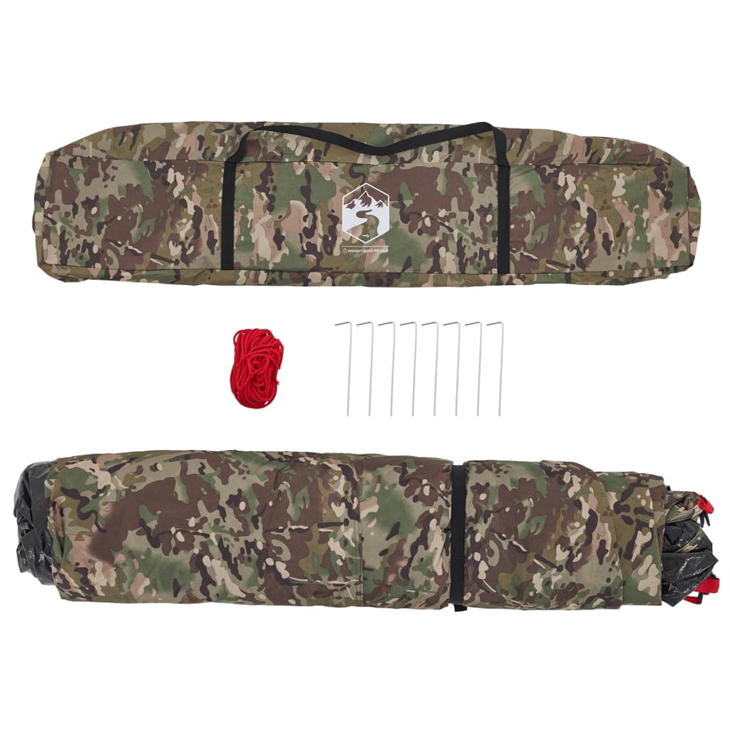 vidaXL 4-personers fisketelt quick-release camouflage