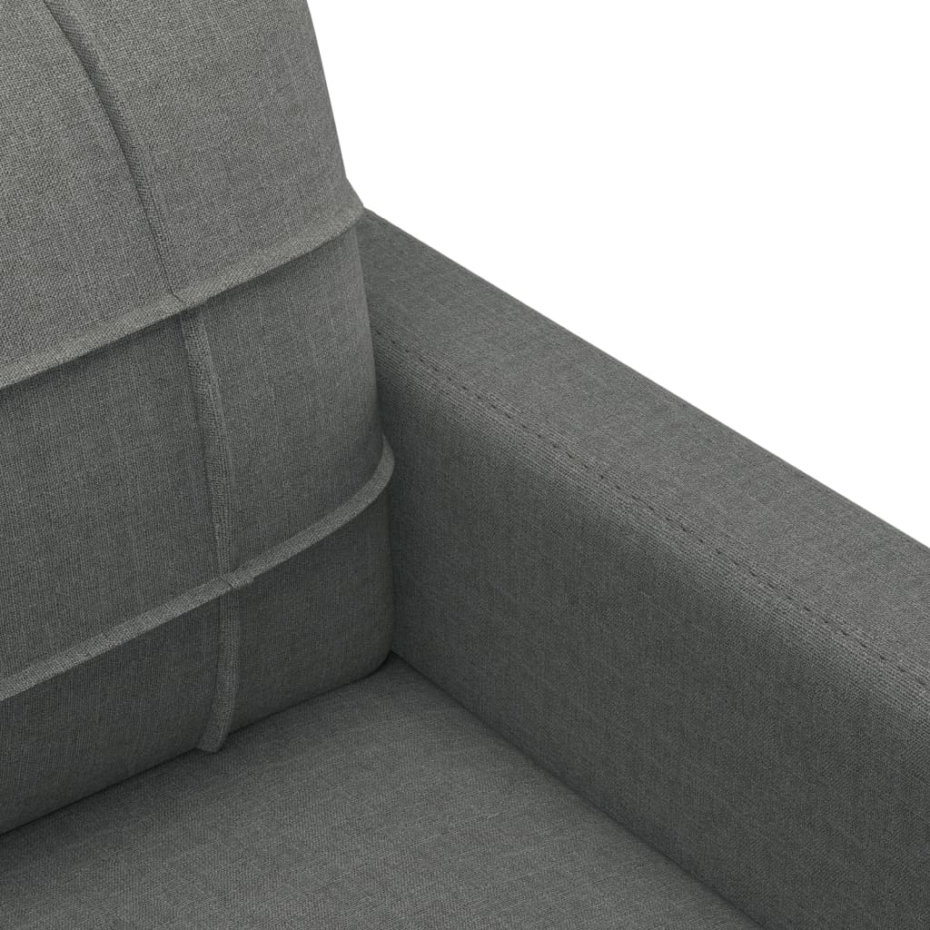 vidaXL 3-personers sofa 180 cm stof mørkegrå