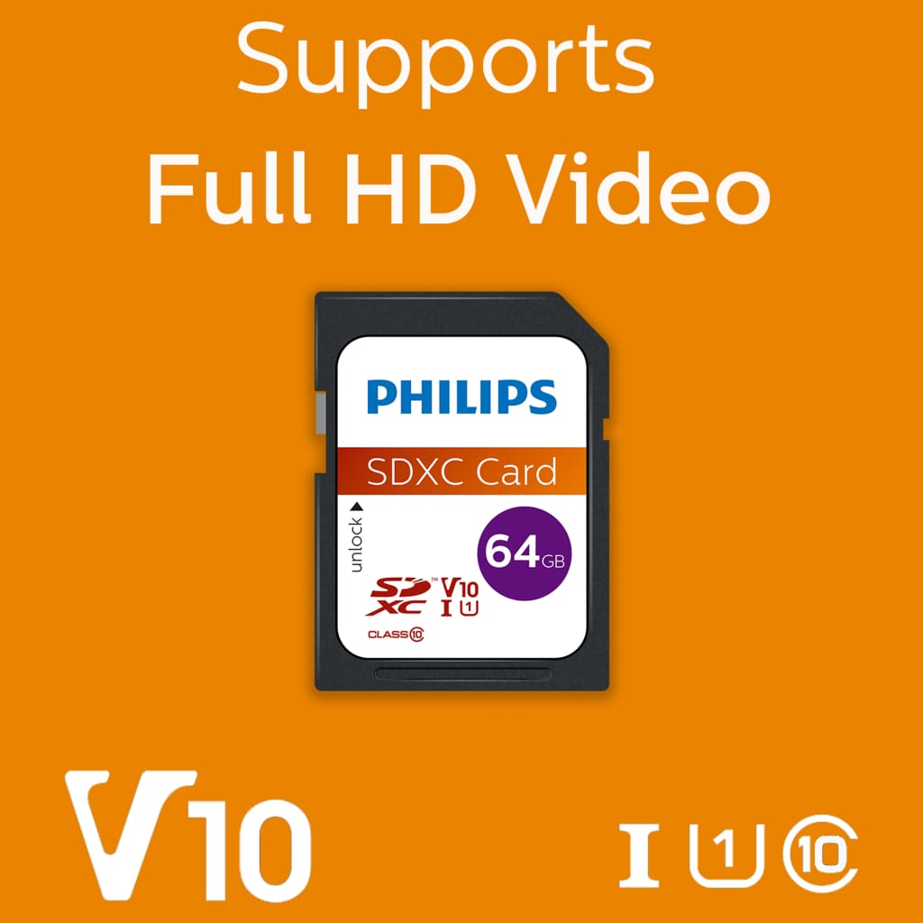 Philips hukommelseskort SDXC 64 GB UHS-I U1 V10