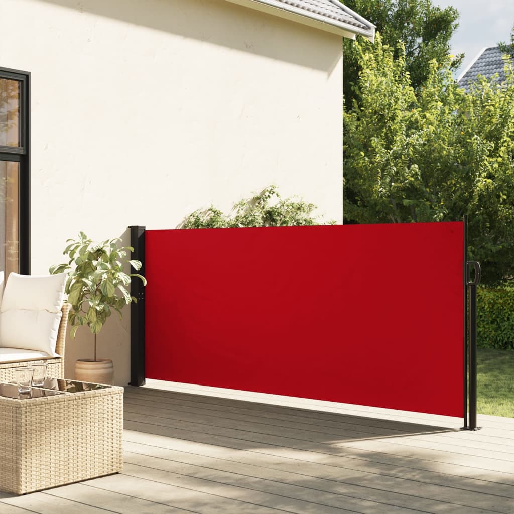 vidaXL sammenrullelig sidemarkise 120 x 600 cm red