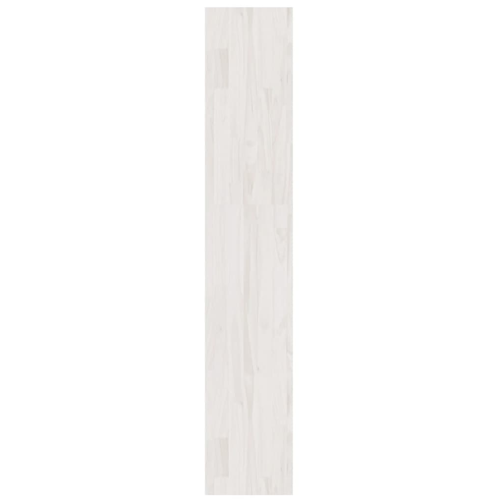 vidaXL bogreol/rumdeler 100x30x167,5 cm massivt fyrretræ hvid
