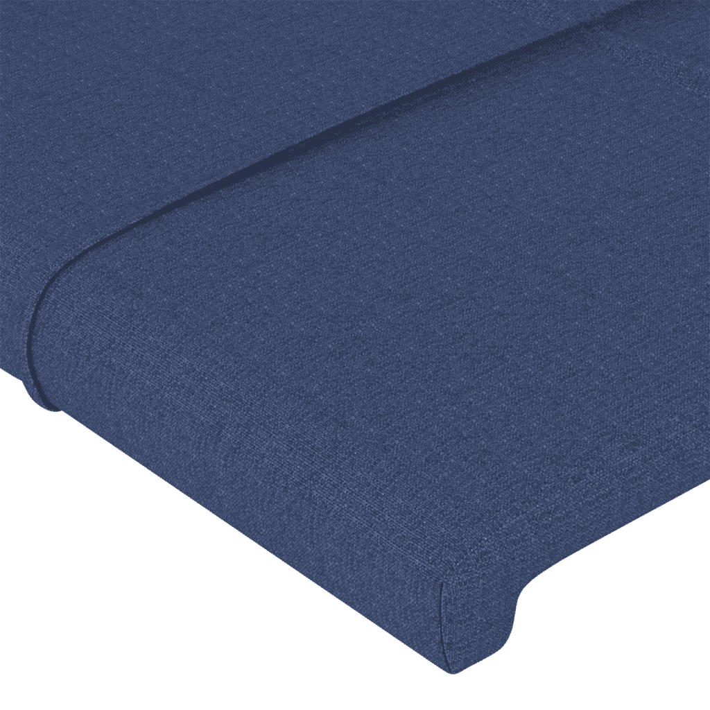 vidaXL kontinentalseng med madras 140x200 cm stof blå