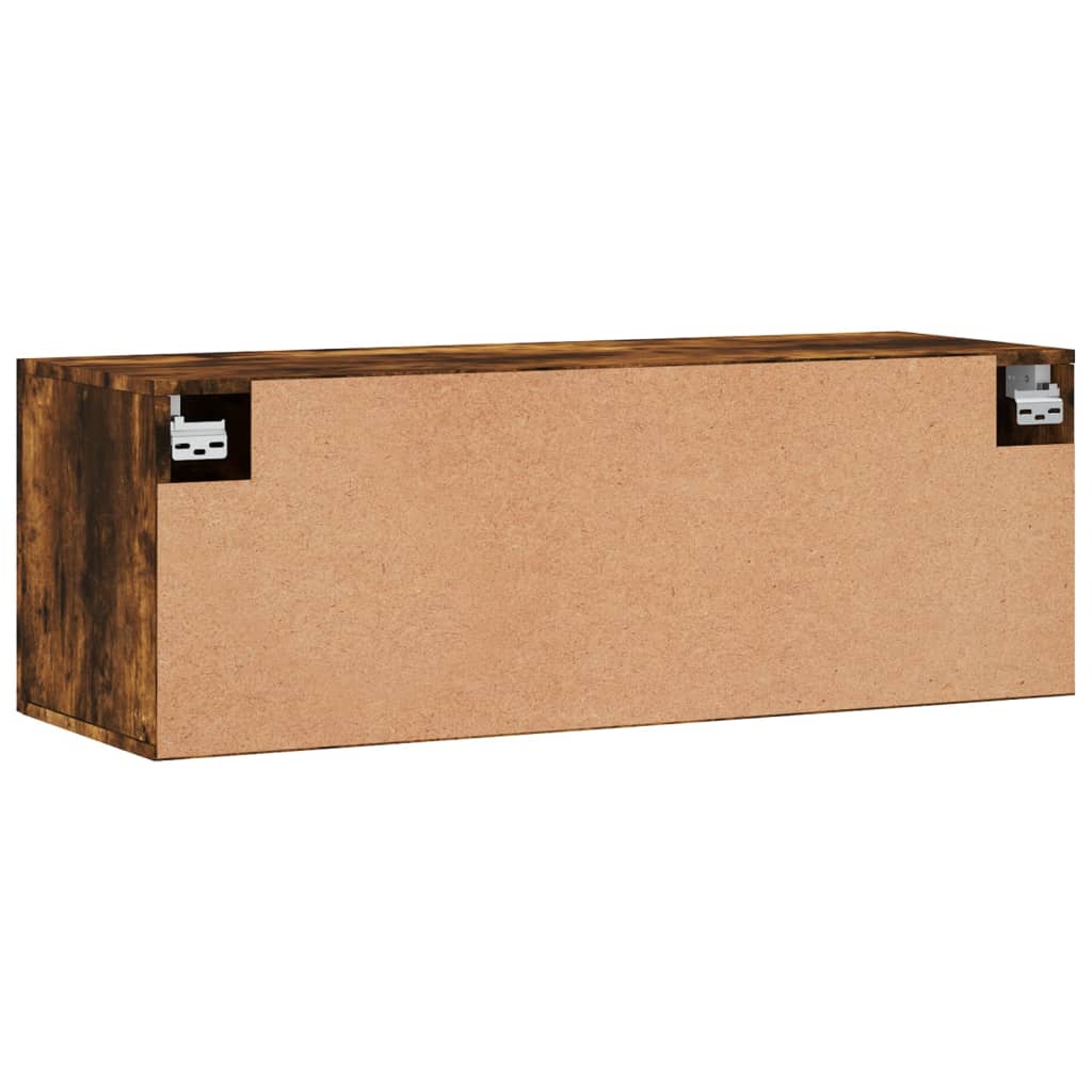 vidaXL vægskab 100x36,5x35 cm konstrueret træ røget sonoma-eg