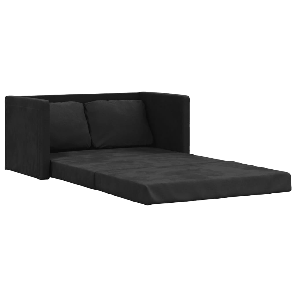 vidaXL 2-i-1 sovesofa 122x204x55 cm velour sort