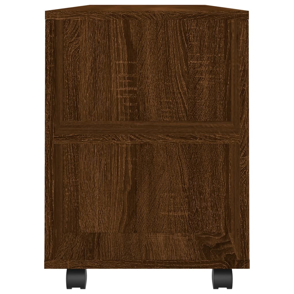 vidaXL tv-bord 102x34,5x43 cm konstrueret træ brun egetræsfarve