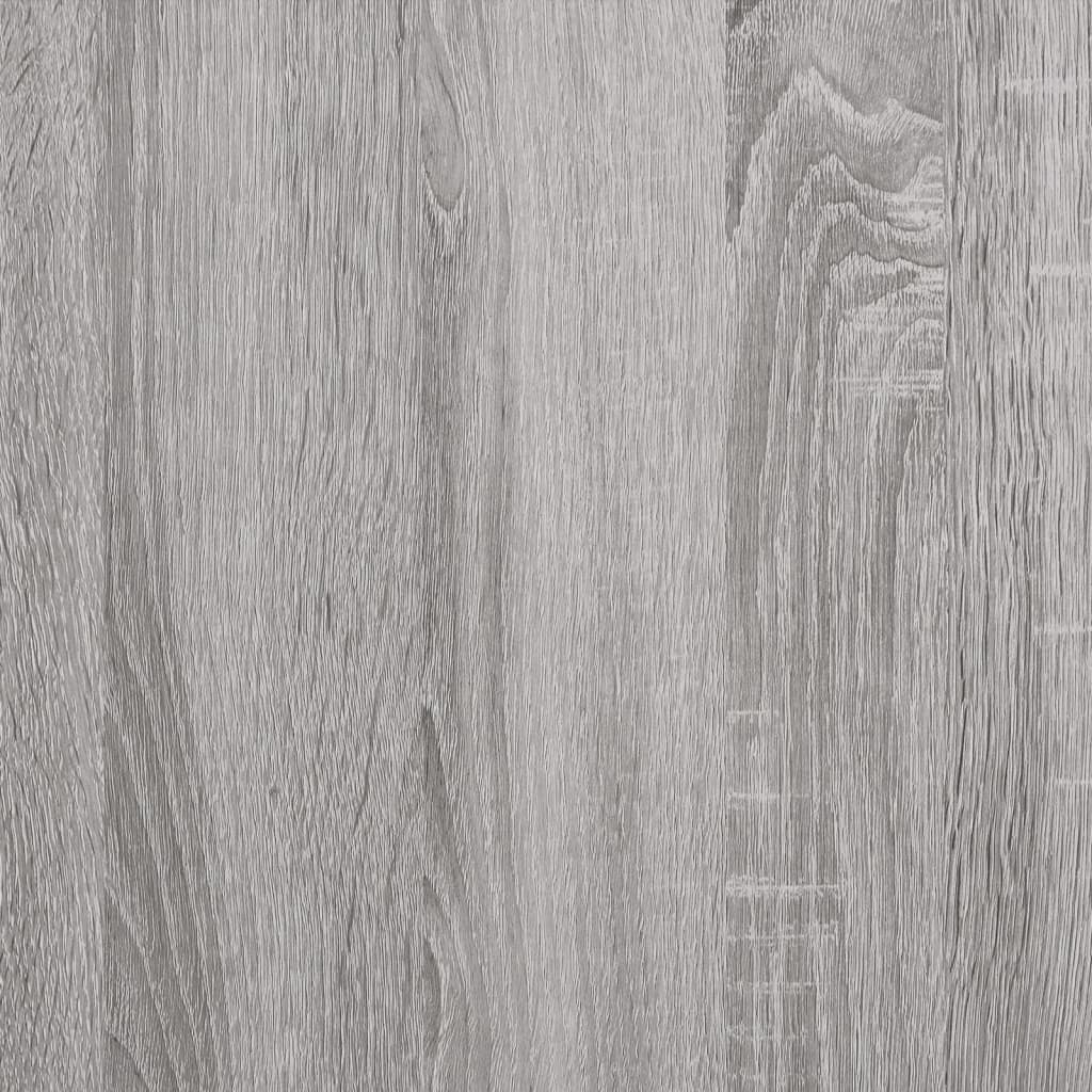 vidaXL sengeborde 2 stk. 40x42x50 cm konstrueret træ grå sonoma-eg