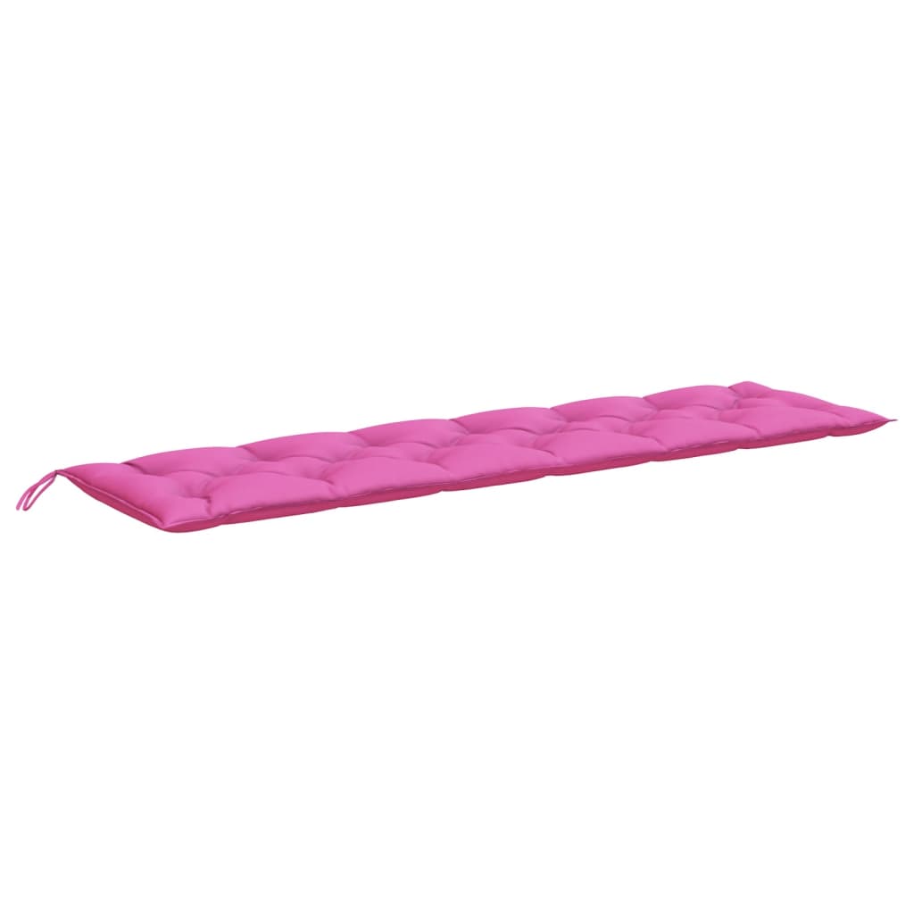 vidaXL hynde til havebænk 200x50x7 cm stof pink