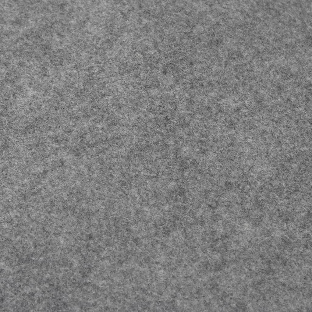 vidaXL poolunderlag 500x250 cm polyester-geotekstil lysegrå