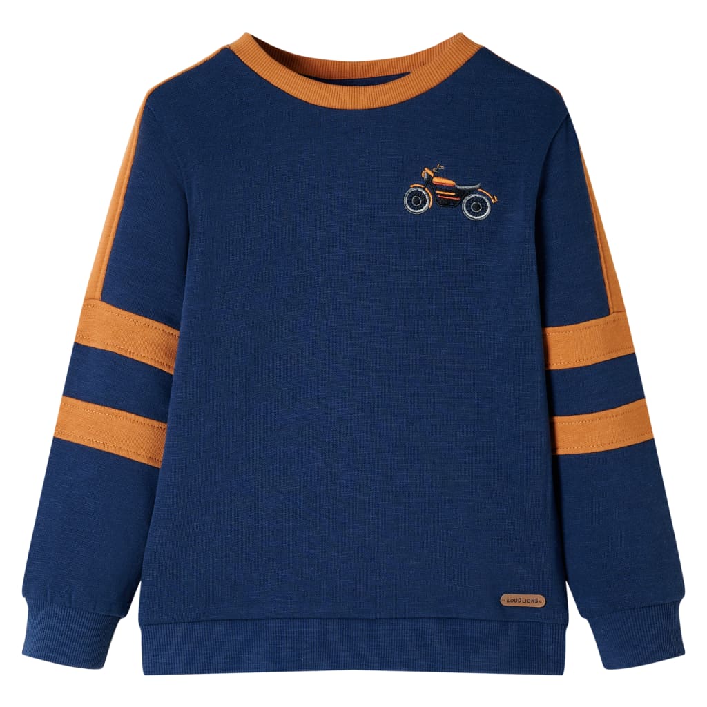 Sweatshirt til børn str. 104 indigoblå