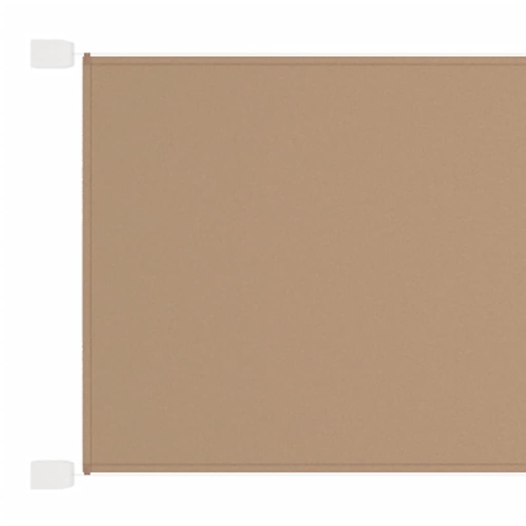 vidaXL lodret markise 100x420 cm oxfordstof gråbrun