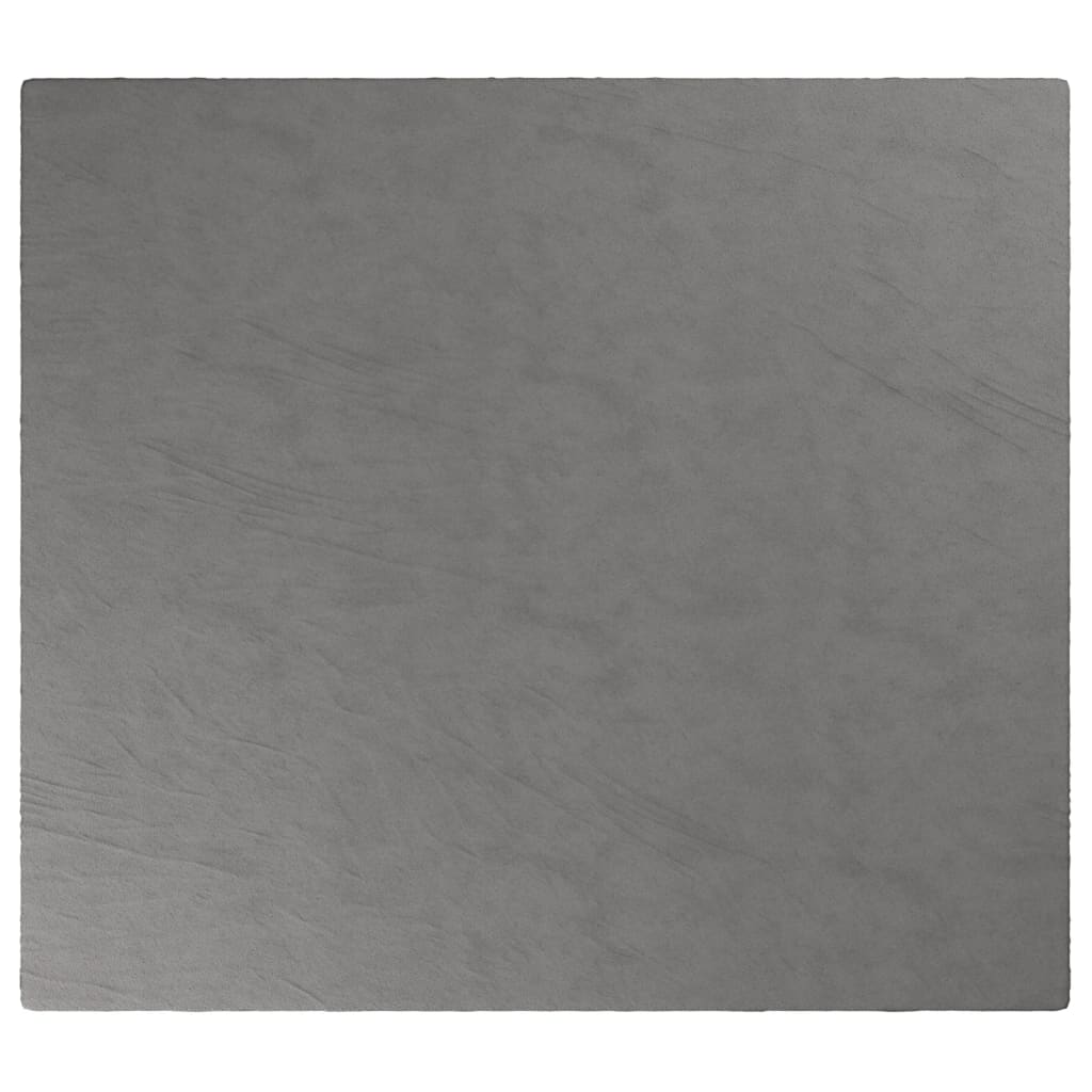 vidaXL tyngdetæppe med betræk 200x230 cm 13 kg stof grå