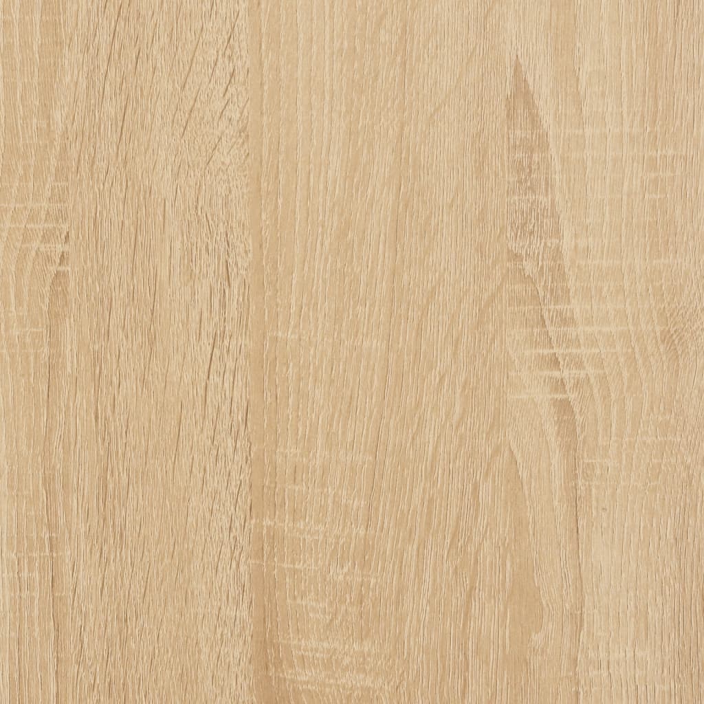 vidaXL konsolbord 89,5x28x76 cm konstrueret træ sonoma-eg