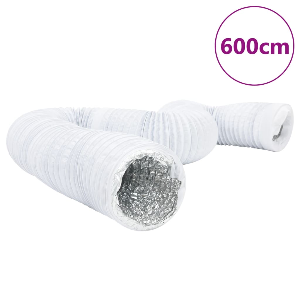 vidaXL ventilationsslange 6 m Ø10 cm aluminium og PVC