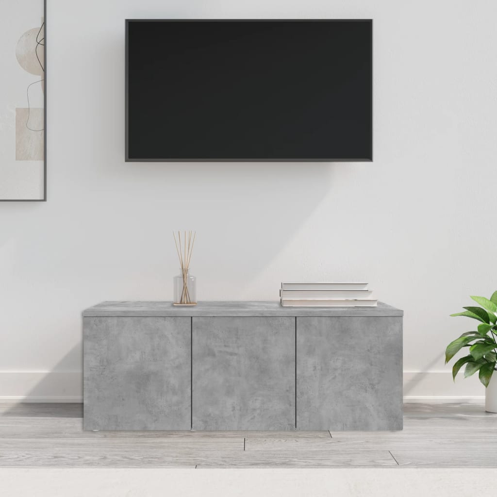 vidaXL tv-bord 80x34x30 cm konstrueret træ betongrå