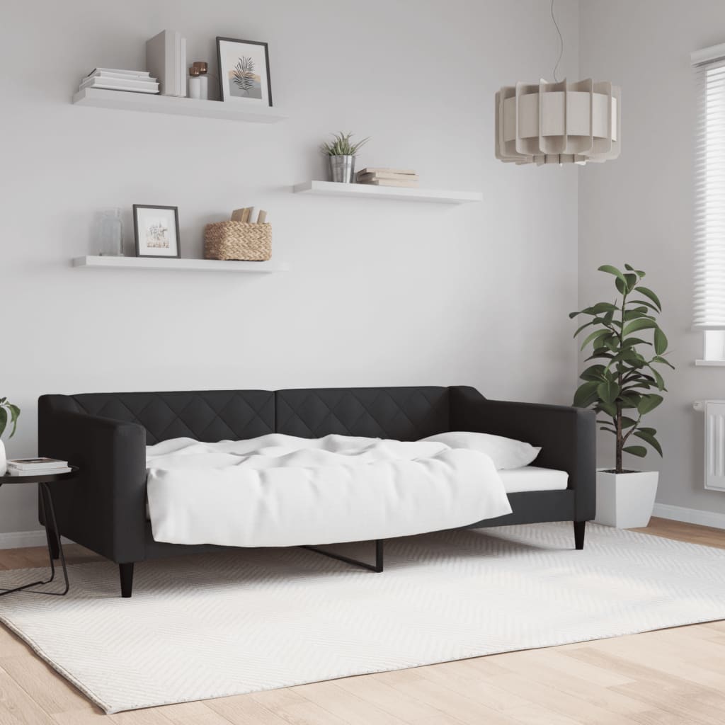 vidaXL daybed 90x190 cm stof sort