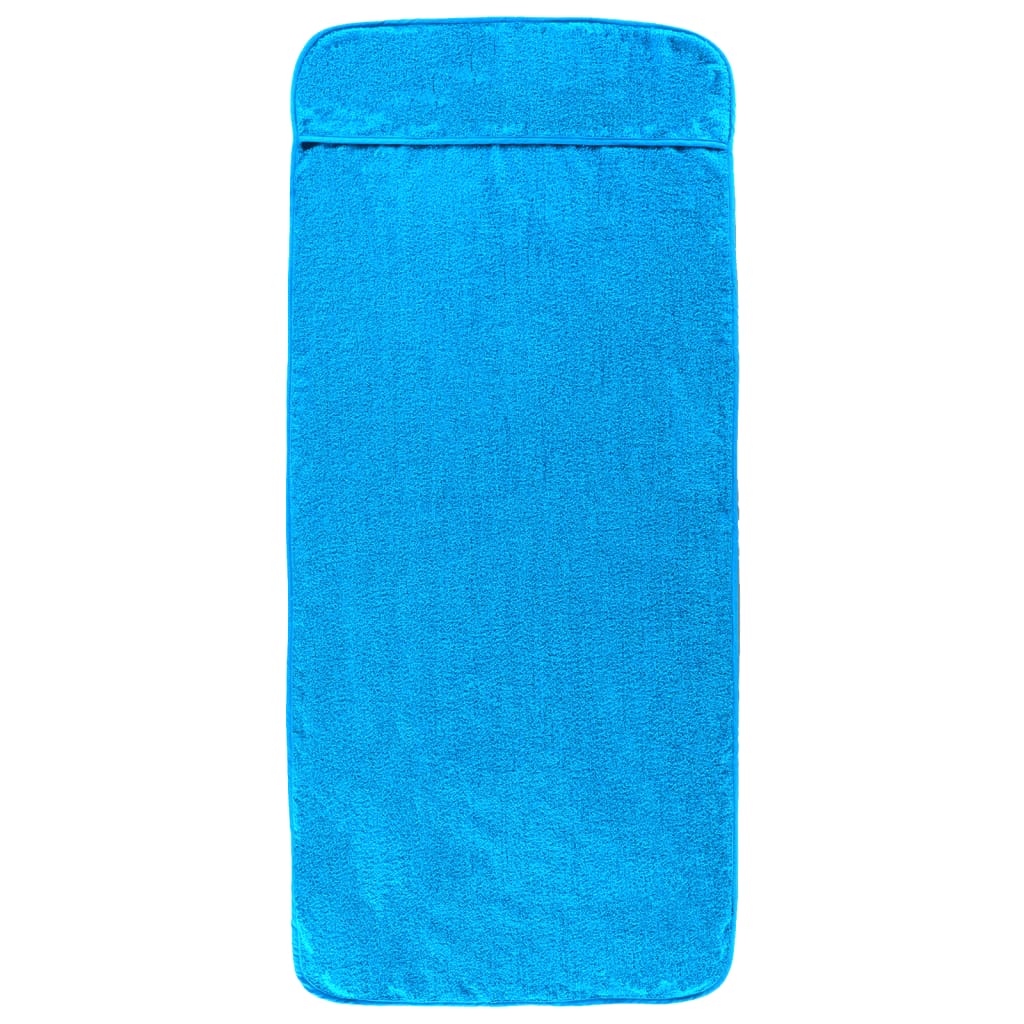 vidaXL strandhåndklæder 2 stk. 75x200 cm 400 GSM stof turkis