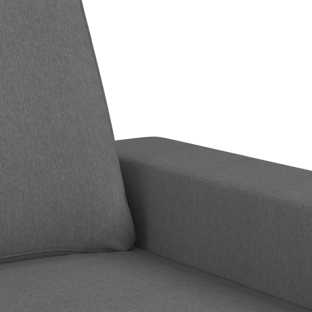 vidaXL 2-personers sofa 140 cm stof mørkegrå