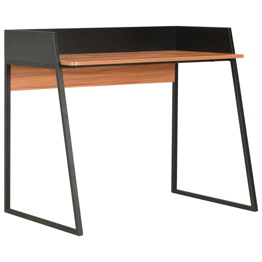vidaXL skrivebord 90x60x88 cm sort og brun