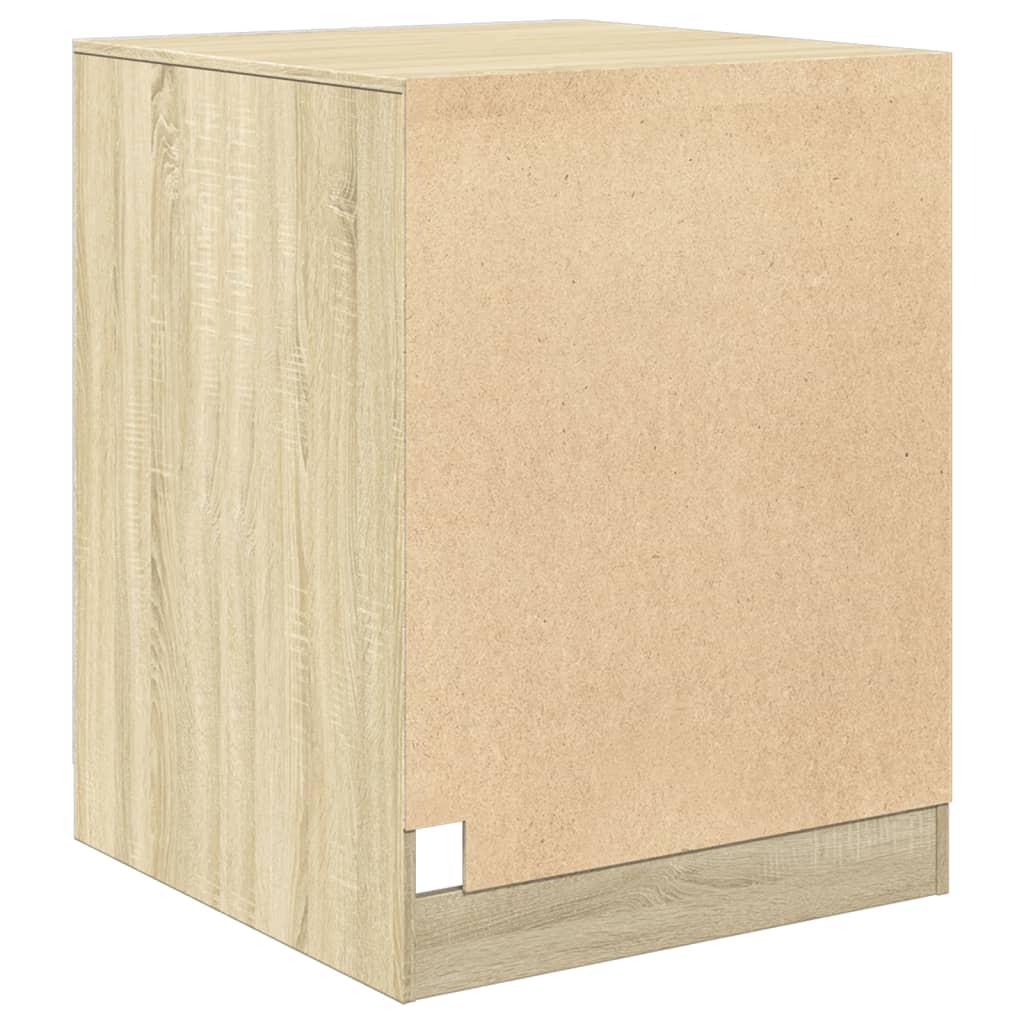 vidaXL vaskemaskineskab 70,5x71,5x91,5 cm sonoma-eg