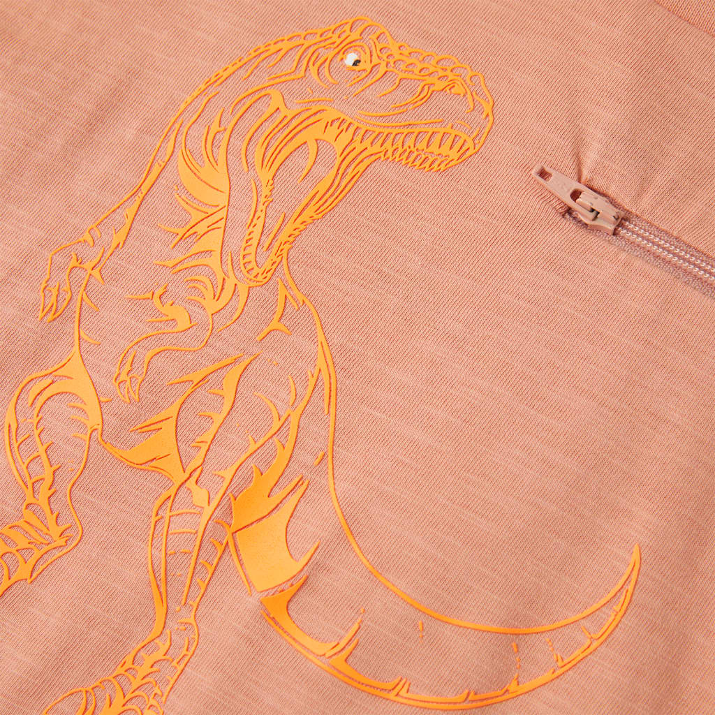 T-shirt til børn str. 128 lys orange