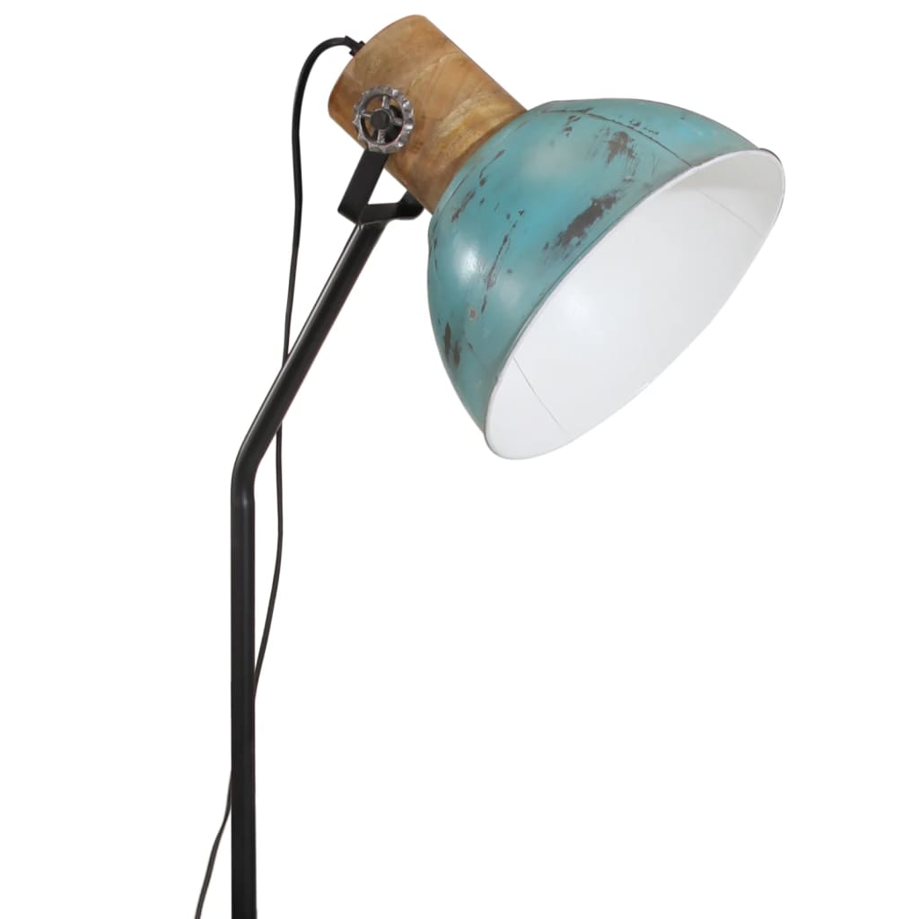 vidaXL gulvlampe 25 W 30x30x100-150 cm E27 rustik blå