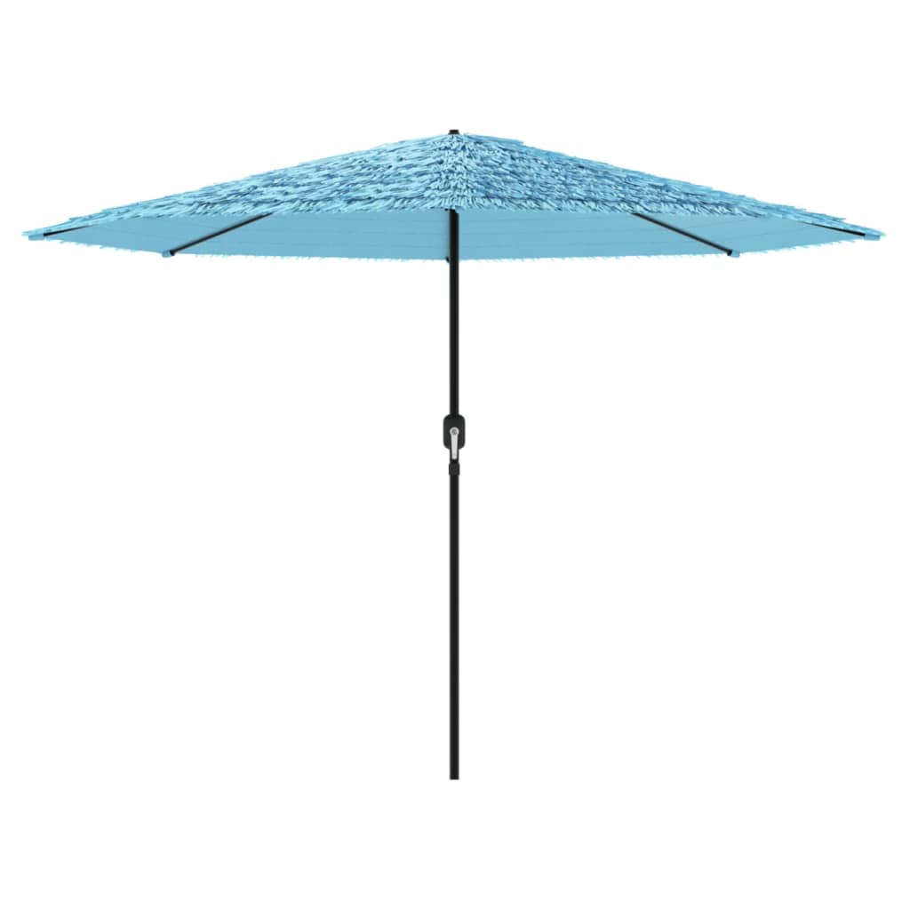 vidaXL haveparasol med stålstang 388x388x248 cm blå