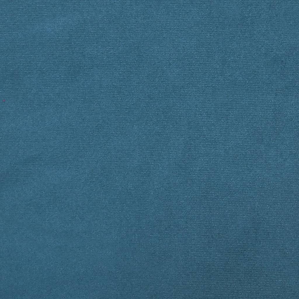 vidaXL 3-personers sofa med pyntepuder 180 cm velour blå