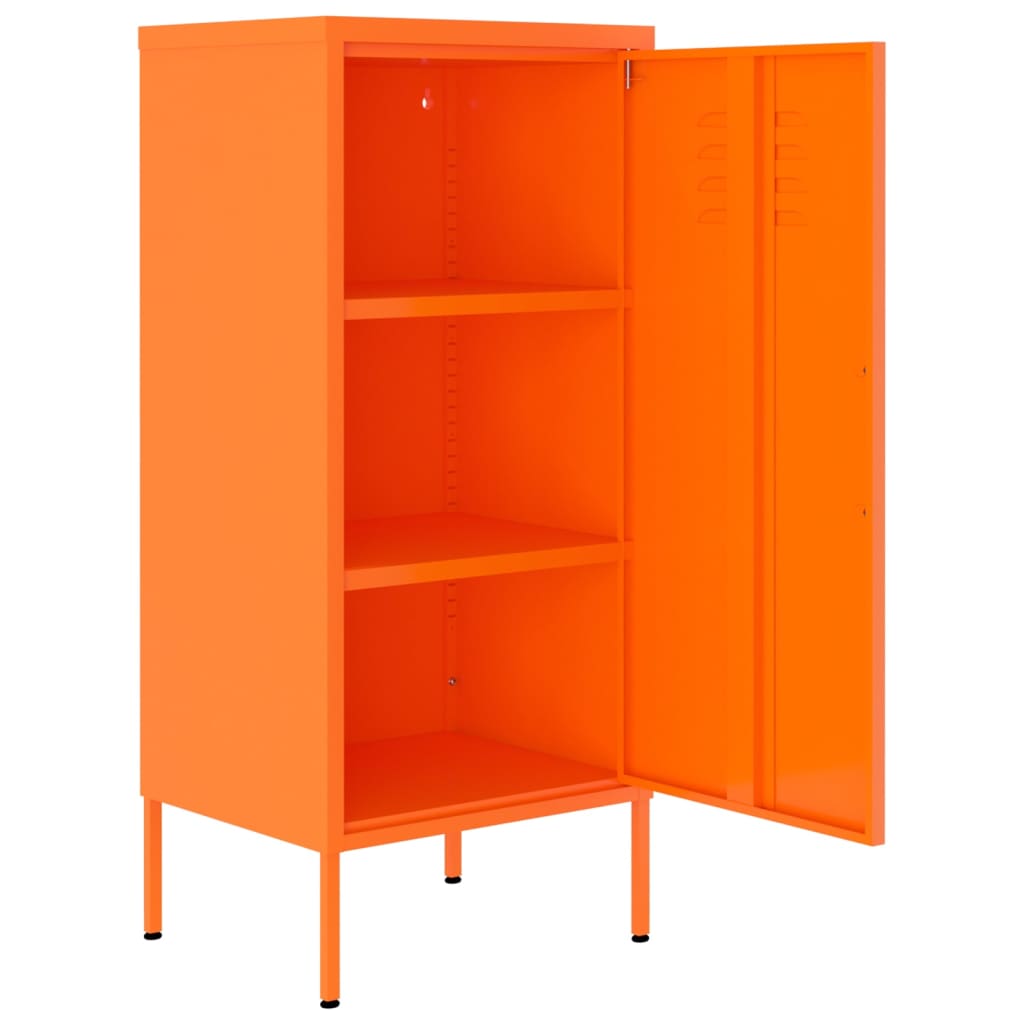 vidaXL opbevaringsskab 42,5x35x101,5 cm stål orange