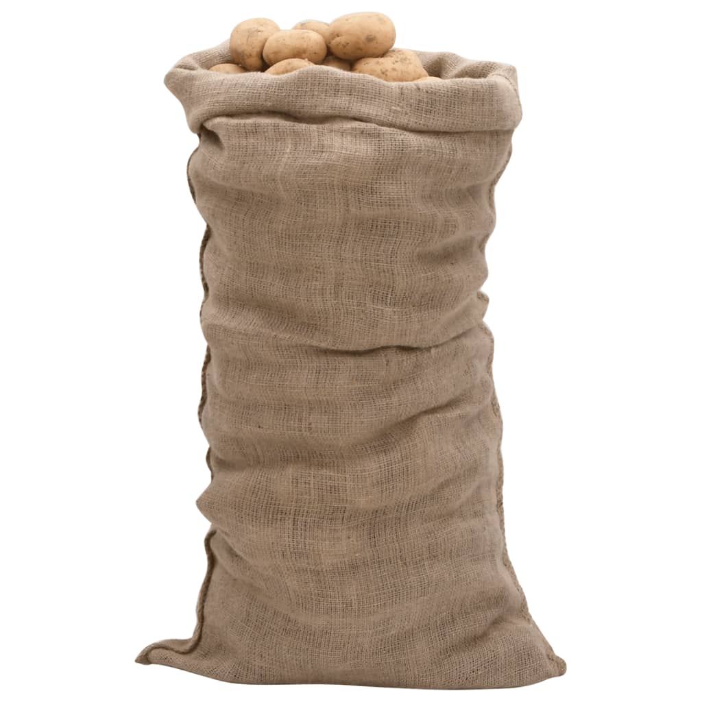 vidaXL jutesække 10 stk. 65x135 cm 100 % jute 220 g/m2