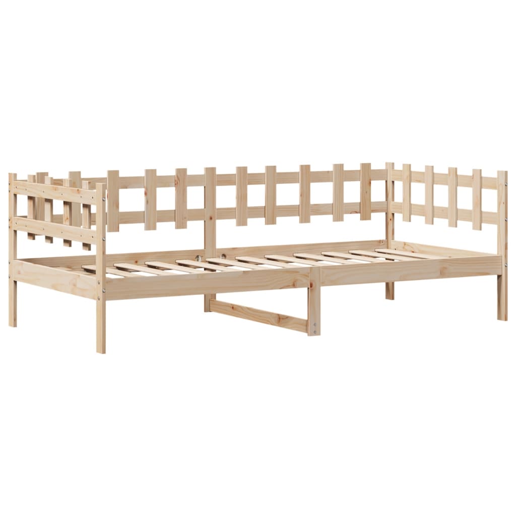 vidaXL daybed med skuffer 80x200 cm massivt fyrretræ