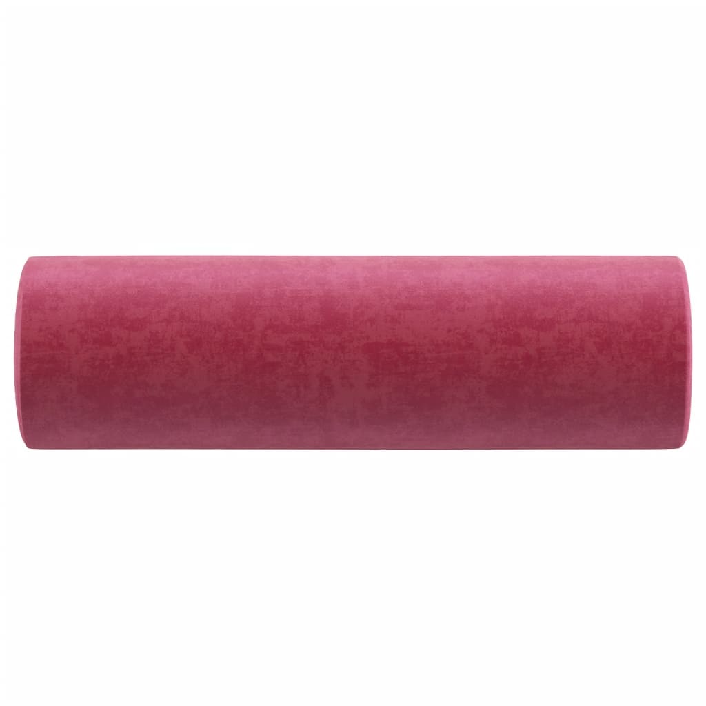 vidaXL pyntepuder 2 stk. Ø15x50 cm velour vinrød