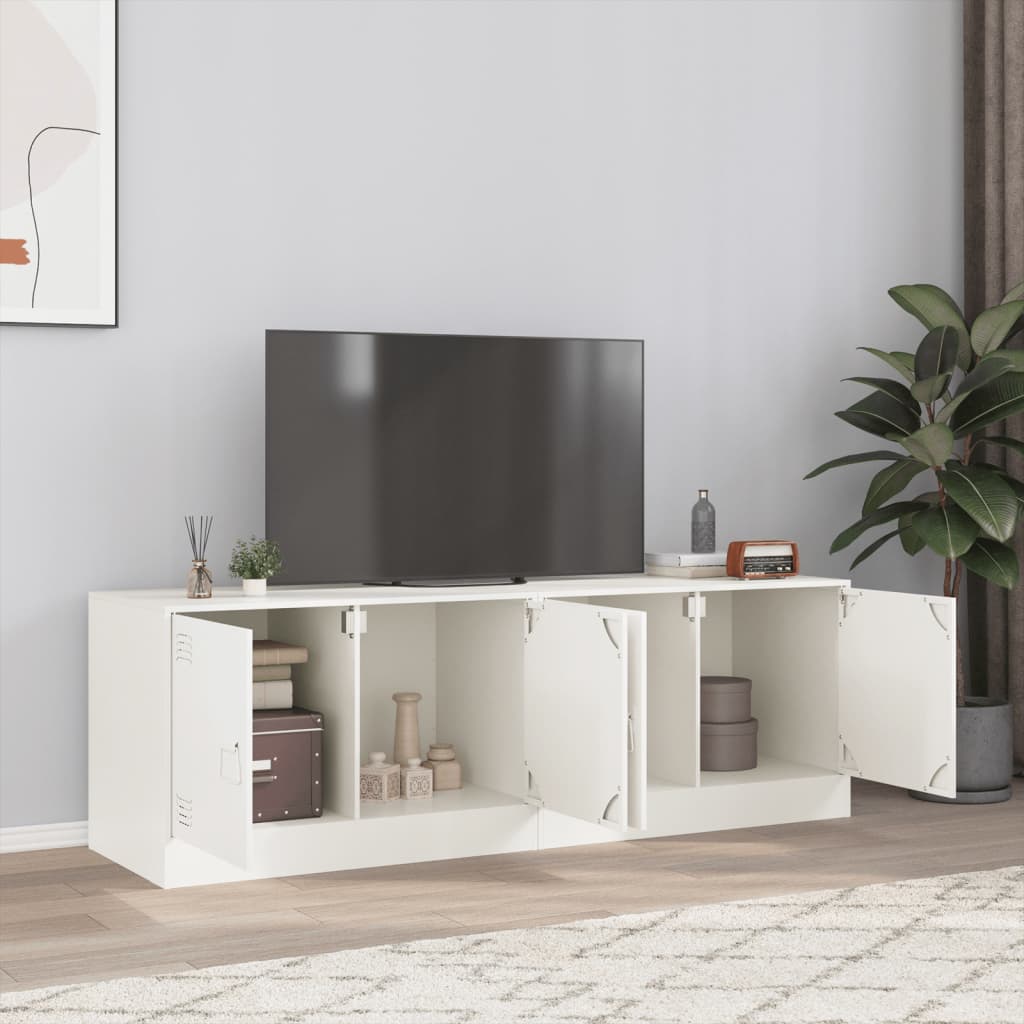 vidaXL tv-borde 2 stk. 67x39x44 cm stål hvid