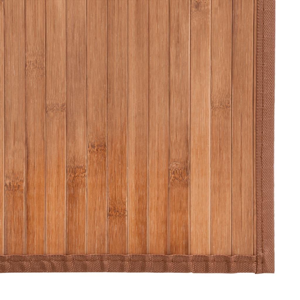 vidaXL gulvtæppe 100x1000 cm rektangulær bambus naturfarvet