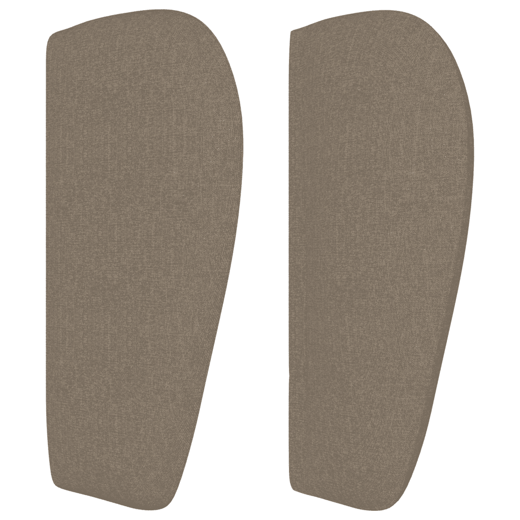 vidaXL kontinentalseng med madras 140x190 cm stof gråbrun