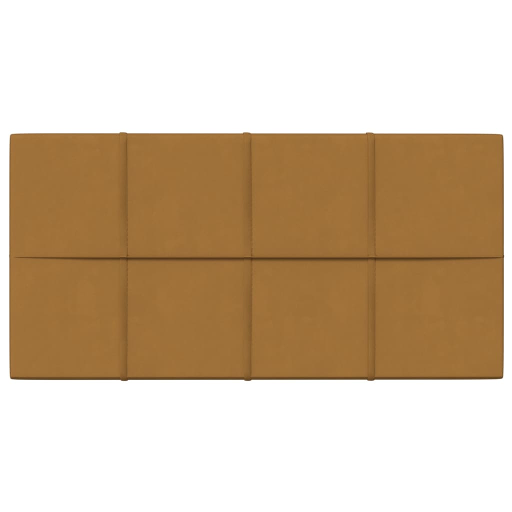 vidaXL vægpaneler 12 stk. 60x30 cm 2,16 m² fløjl brun