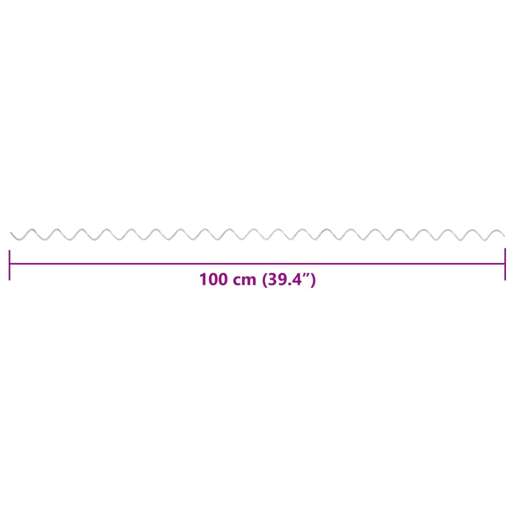 vidaXL gabionspiraler 24 stk. 100 cm galvaniseret stål