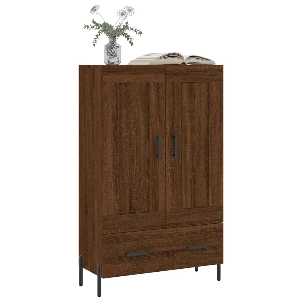 vidaXL skab 69,5x31x115 cm konstrueret træ brun sonoma-eg