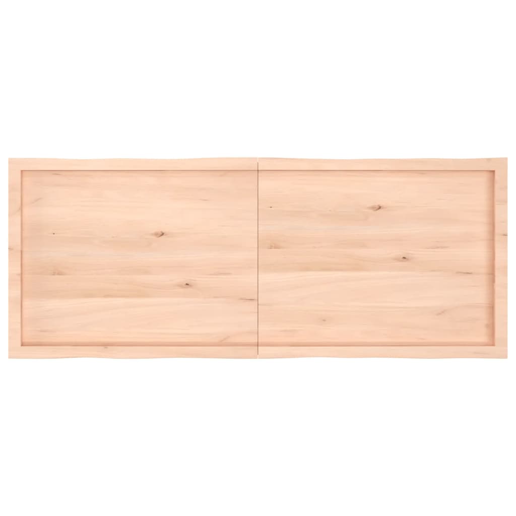 vidaXL bordplade 160x60x(2-6)cm naturlig kant ubehandlet massivt træ