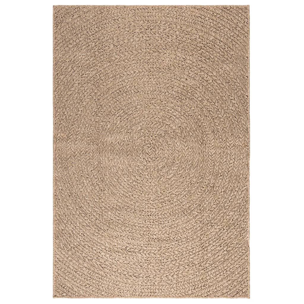 vidaXL gulvtæppe ZIZUR 120x170 cm jute-look indendørs og udendørs