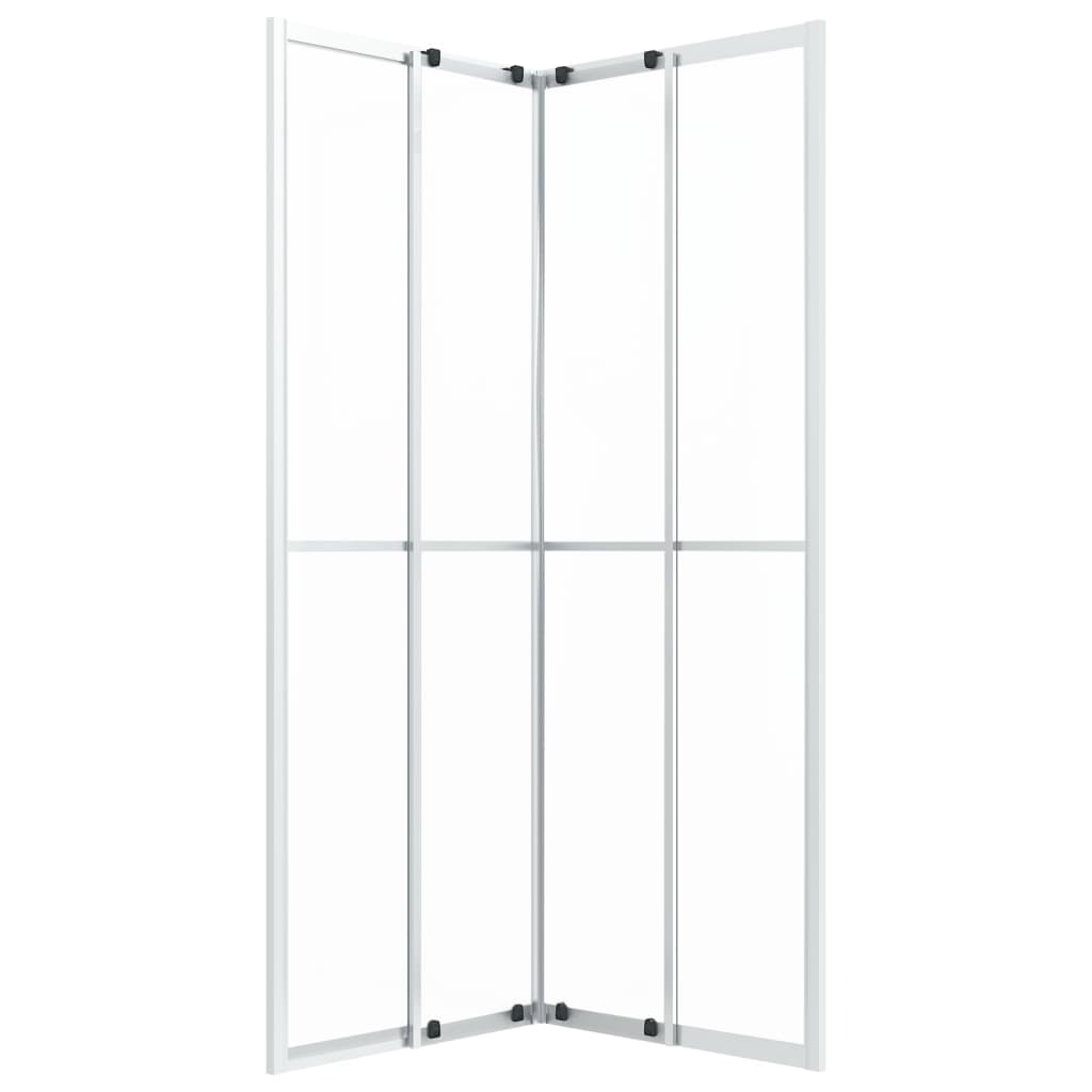 vidaXL brusekabine 70x70x180 cm matteret sikkerhedsglas