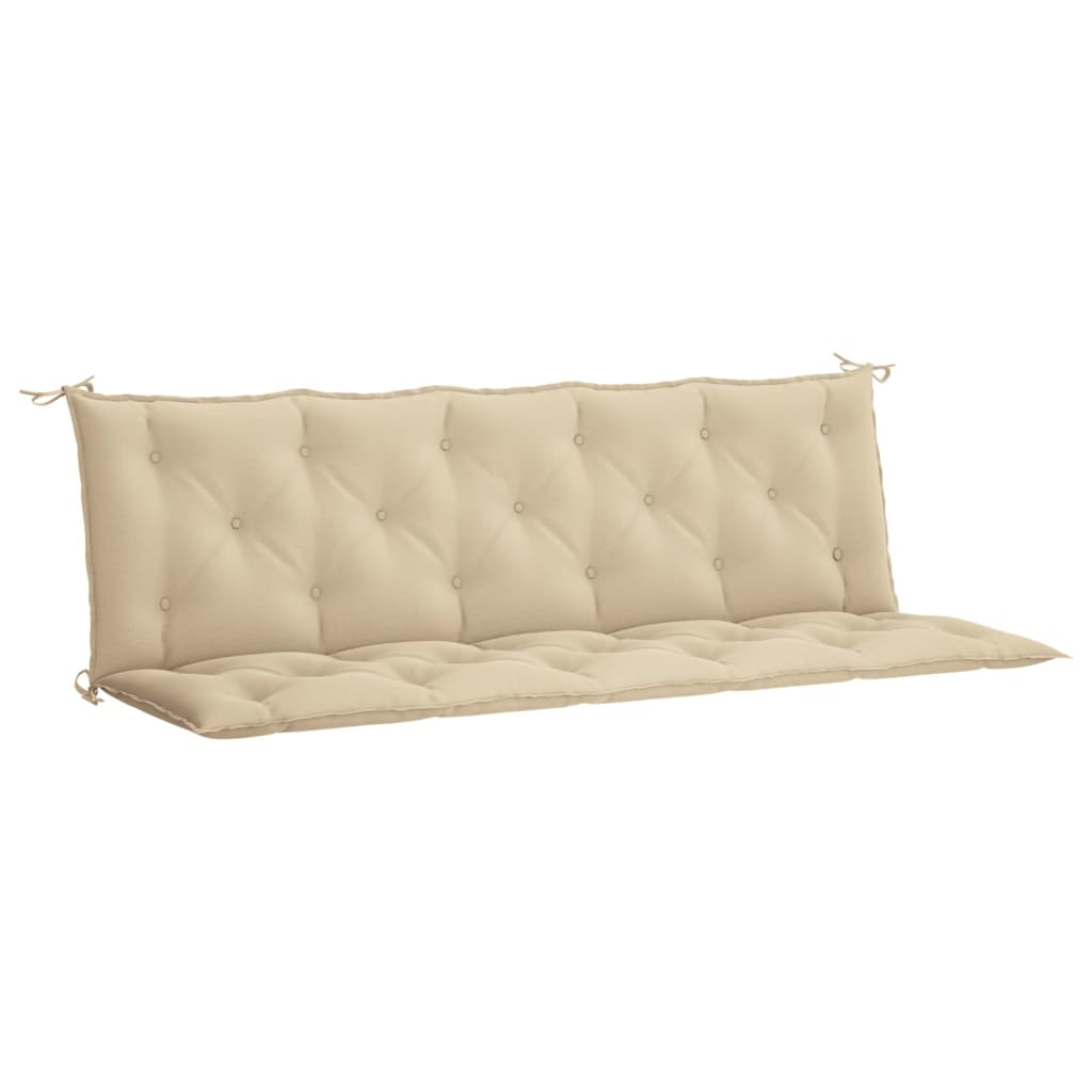 vidaXL hynde til havebænk 180x(50+50)x7 cm oxfordstof beige