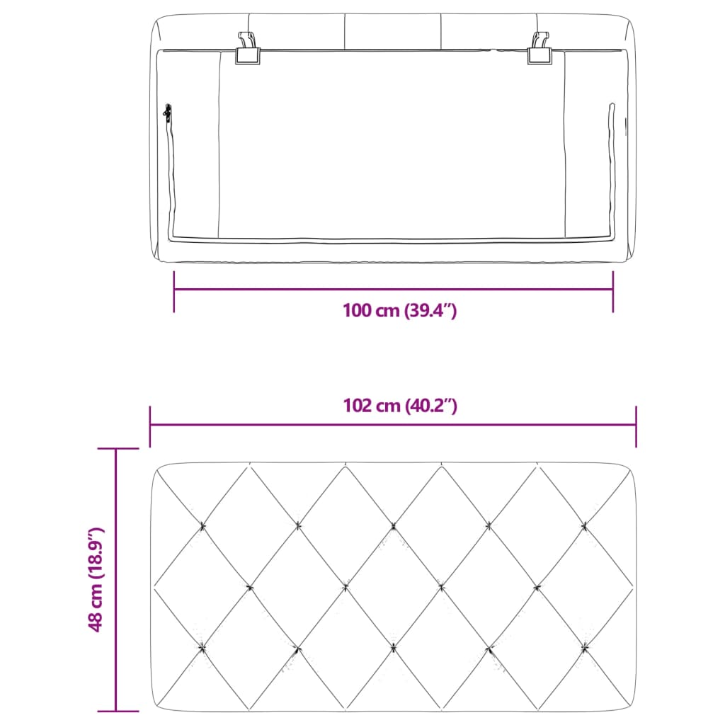 vidaXL gavlpude 100 cm velour lysegrå