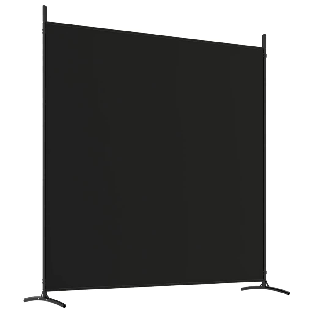 vidaXL 3-panels rumdeler 525x180 cm stof sort