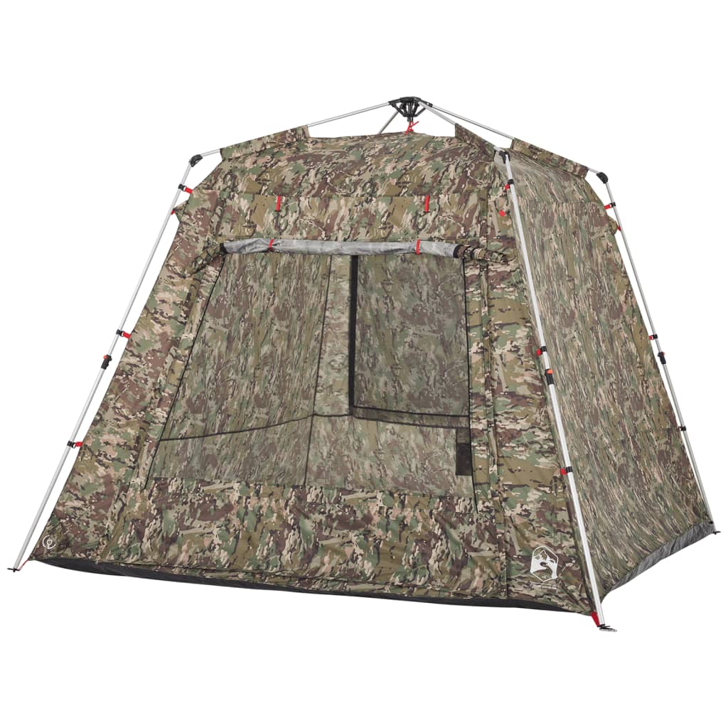 vidaXL 4-personers fisketelt quick-release camouflage