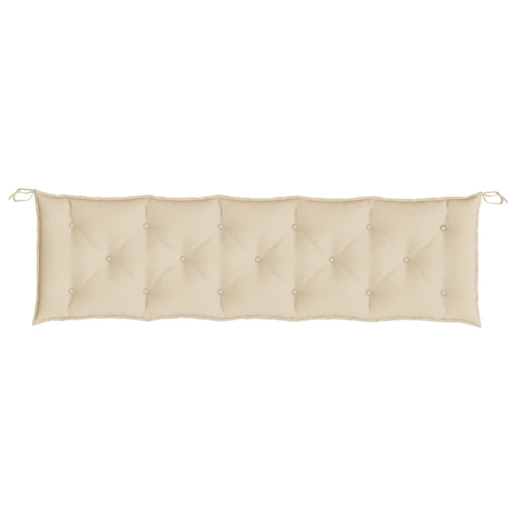 vidaXL hynde til havebænk 180x(50+50)x7 cm oxfordstof beige