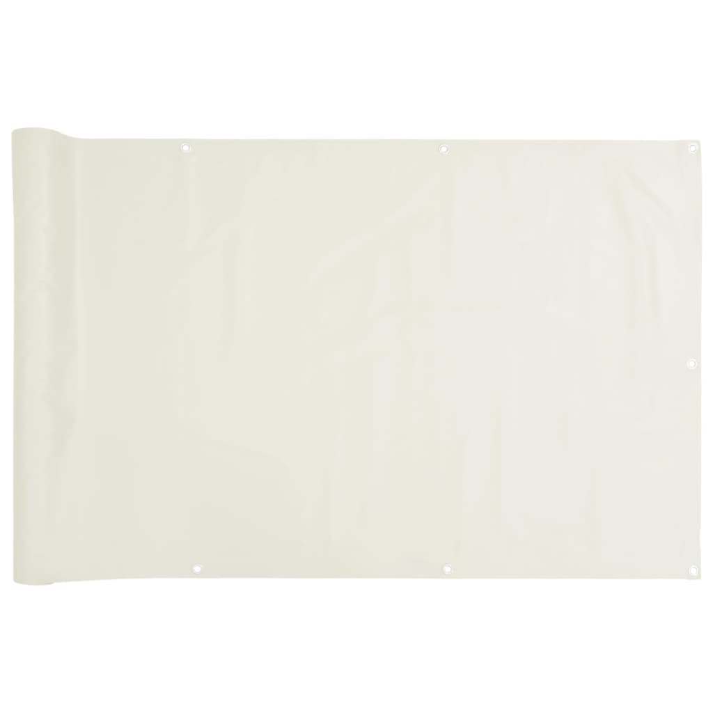 vidaXL altanafskærmning 400x120 cm PVC hvid