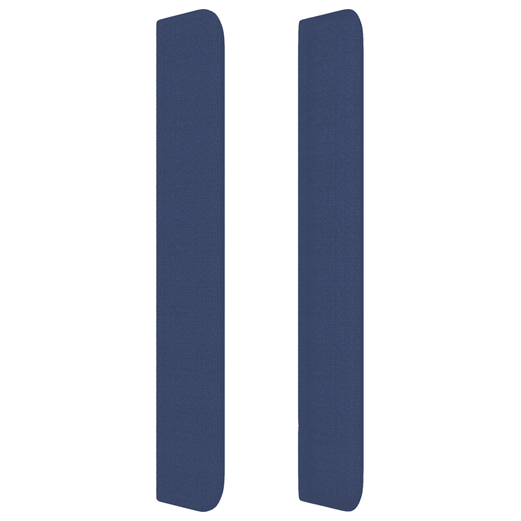 vidaXL kontinentalseng med madras 160x200 cm stof blå