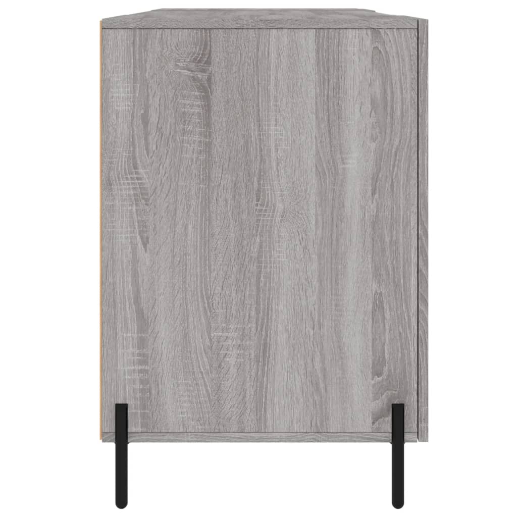 vidaXL skrivebord 140x50x75 cm konstrueret træ grå sonoma-eg