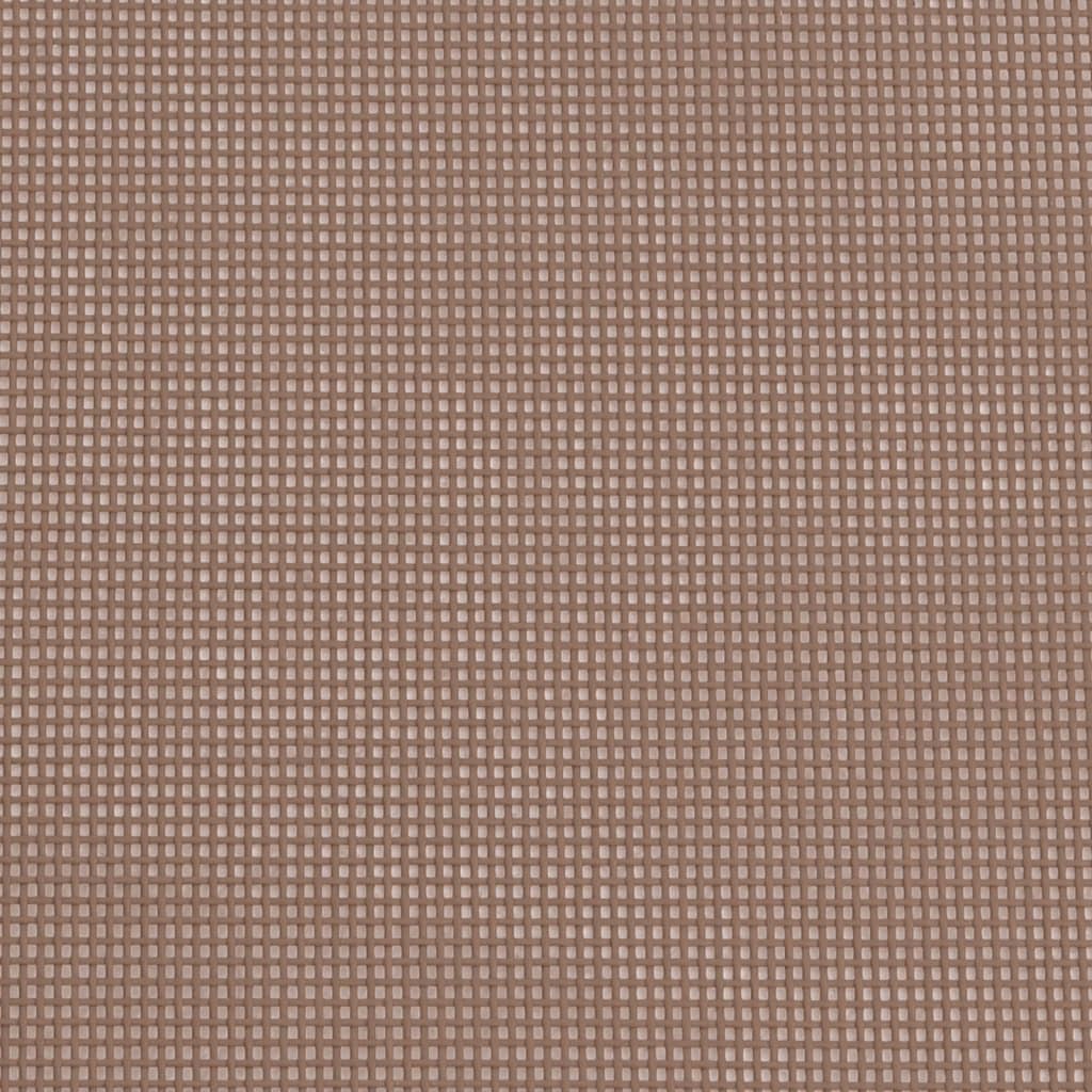 vidaXL foldbare strandstole 2 stk. textilene pulverlakeret stål brun