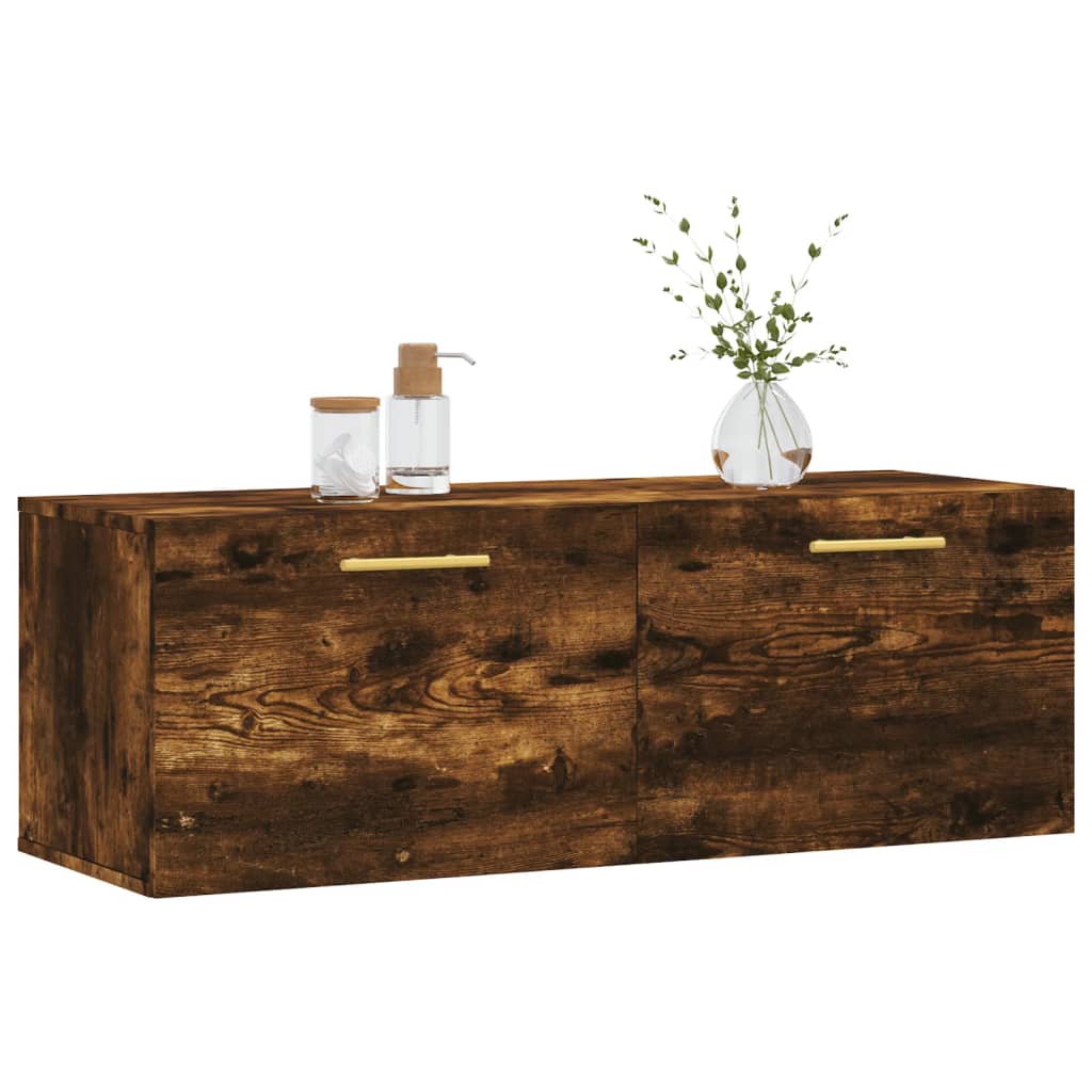 vidaXL vægskab 100x36,5x35 cm konstrueret træ røget sonoma-eg